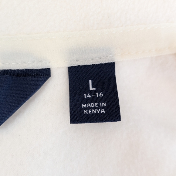 Lands' End Cream Full-Zip Teddy Jacket - Picture 4 of 5